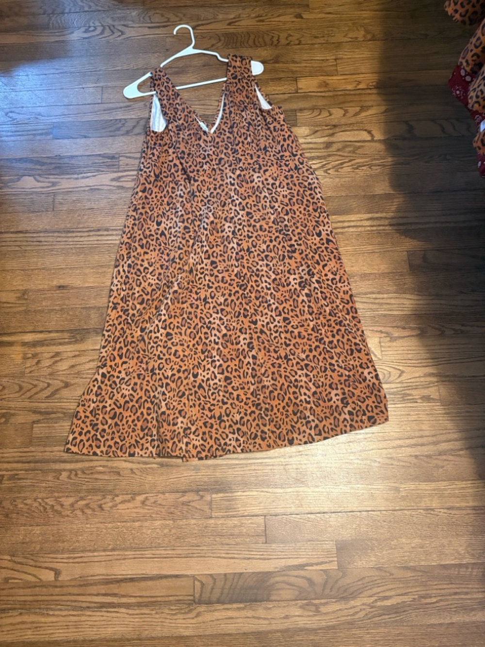 Ava & Viv Leopard Print Sleeveless Dress - Rust Brown & Black - Picture 2 of 7